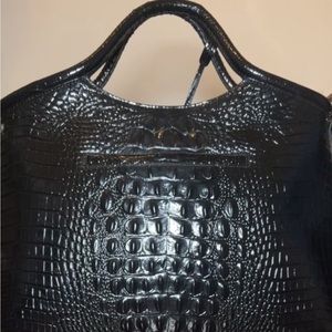 New Black Leather Brahmin Purse